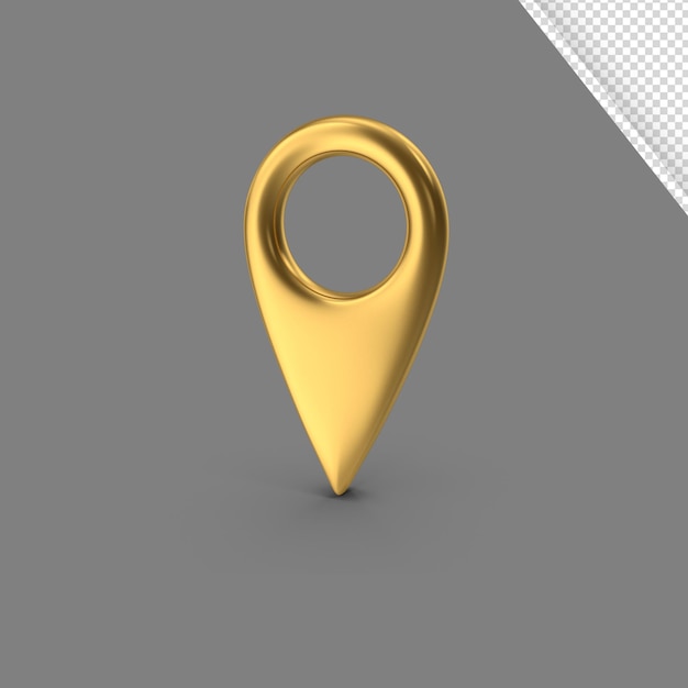 PSD pin carte illustration 3d