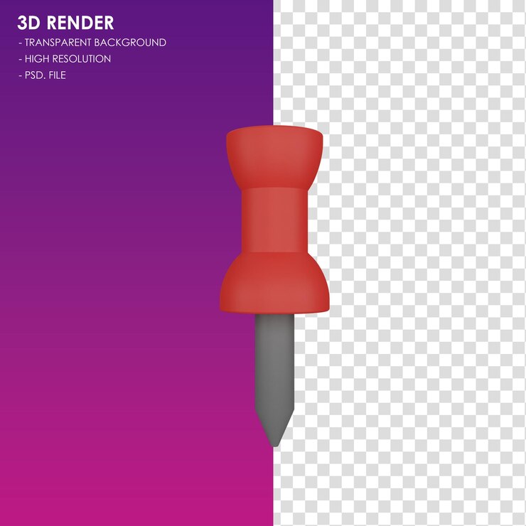 PSD pin del icono en 3d