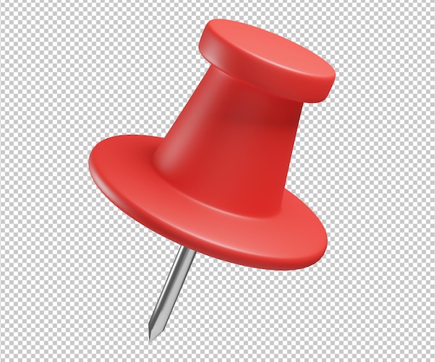 Pin-Symbol 3D-Darstellung Design-Rendering isoliert