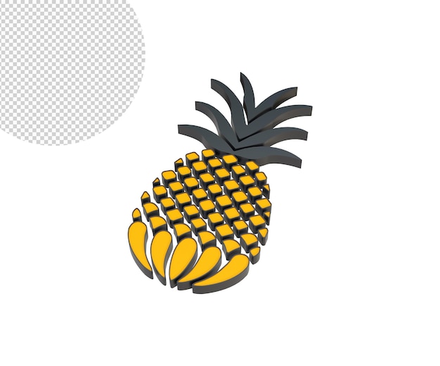 Piña 3d