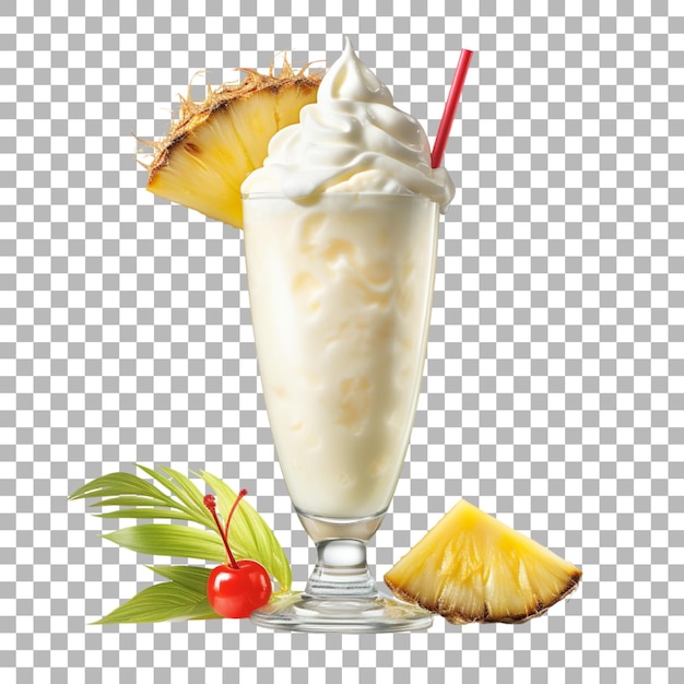 PSD pina colada sur un fond transparent