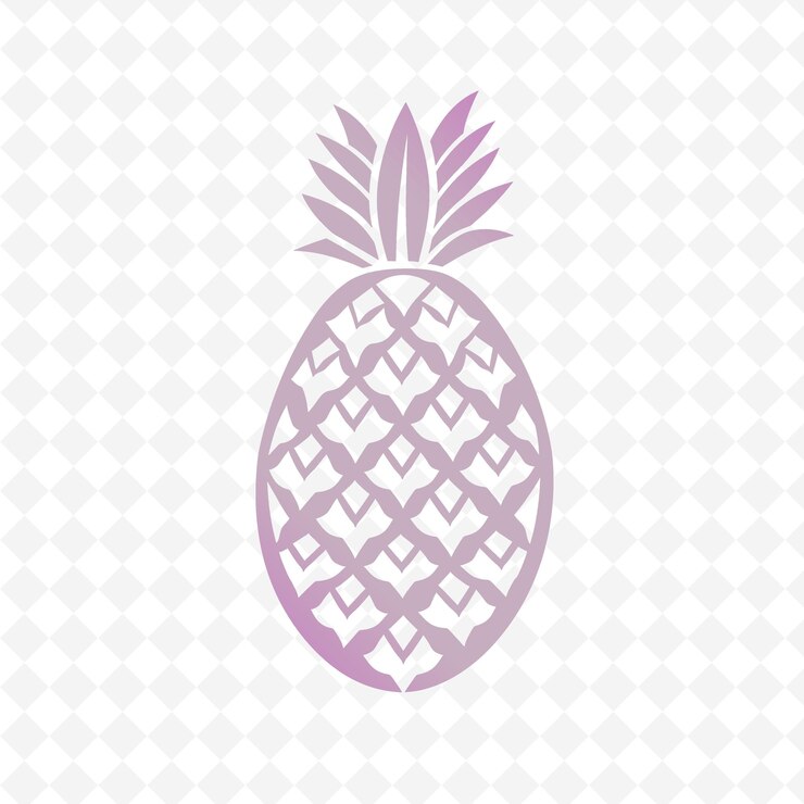 PSD una piña con corazones en ella