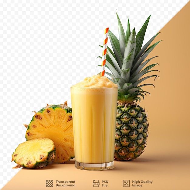 PSD una piña y una piña se muestran en una pantalla.