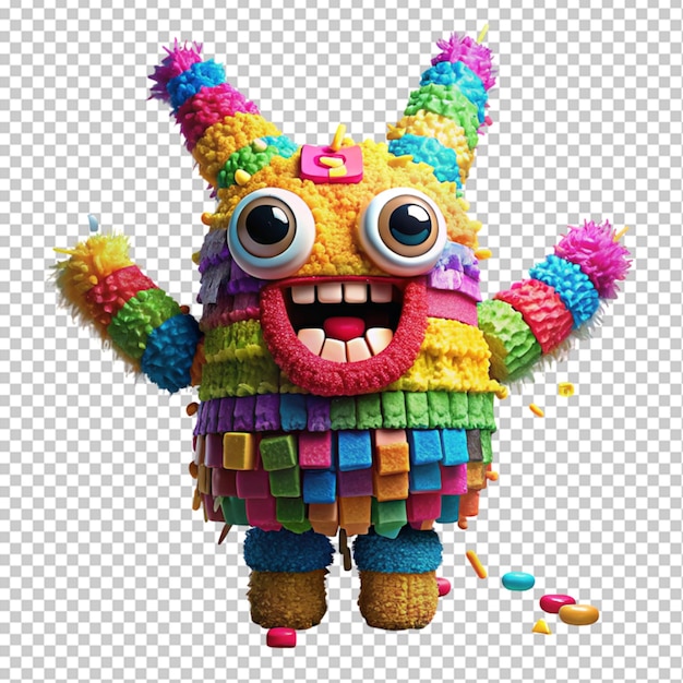 PSD una pinata divertida llena de caramelos