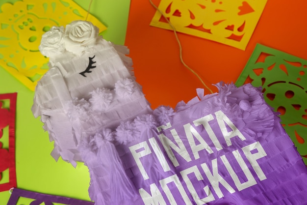 PSD piñata pour le modèle de dia de muertos