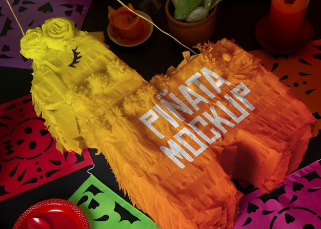 PSD piñata pour le modèle de dia de muertos