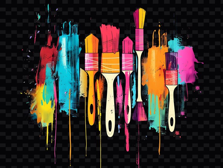 PSD pincéis brilhantes sobrepostos e salpicados pincel s y2k textura forma arte de decoração de fundo