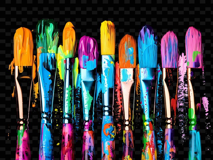 PSD pincéis brilhantes sobrepostos e salpicados pincel s y2k textura forma arte de decoração de fundo