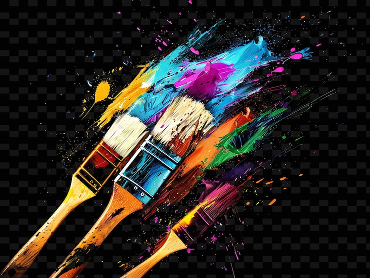PSD pincéis brilhantes sobrepostos e salpicados pincel s y2k textura forma arte de decoração de fundo