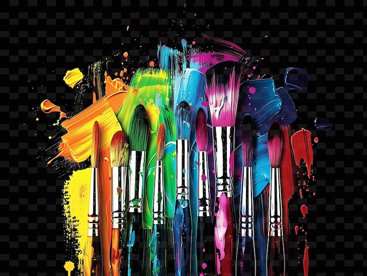 PSD pincéis brilhantes sobrepostos e salpicados pincel s y2k textura forma arte de decoração de fundo