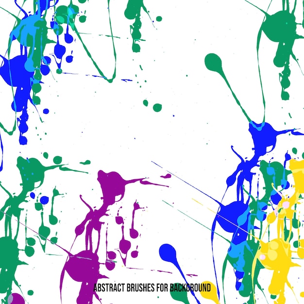 Pincéis de pintura abstratos coloridos para fundos
