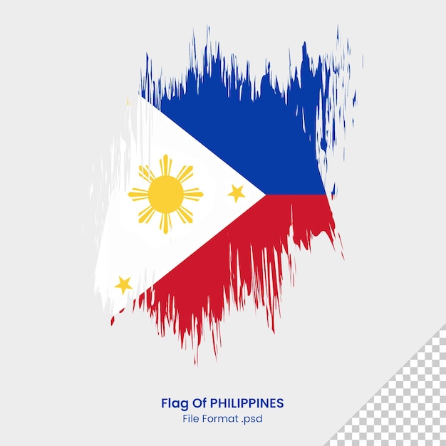 pincel aquarela filipinas bandeira design formato de arquivo psd