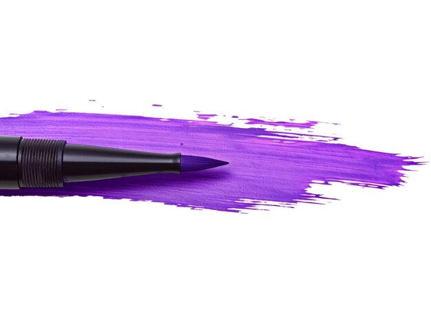 Pincel de caneta de realce roxo para marcador