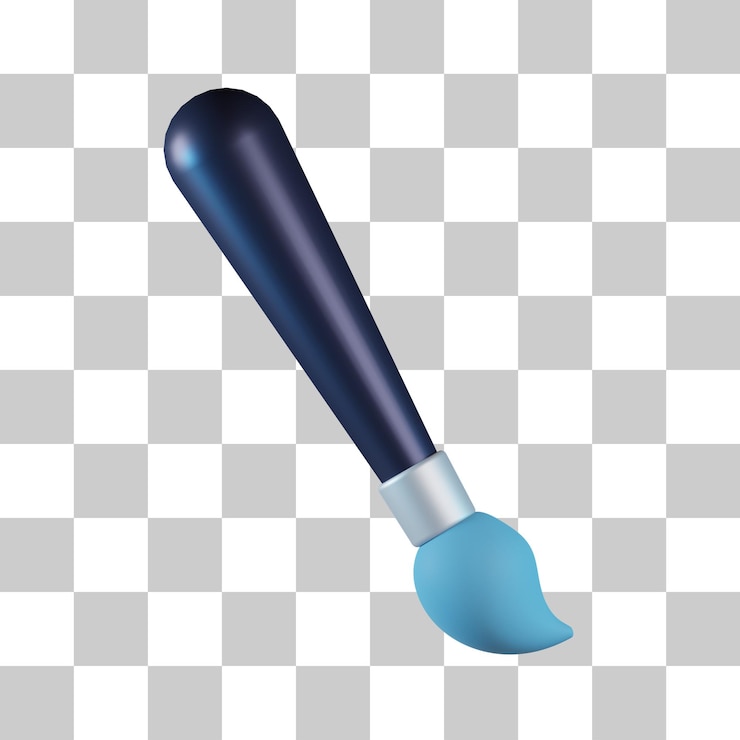 PSD pincel icono 3d