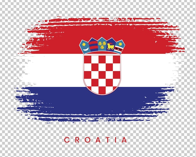 Pincelada croácia bandeira