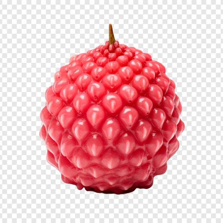 PSD pineberry fruit isolated on transparent background