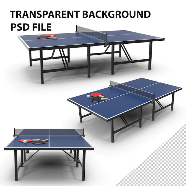 Ping-Pong-Tisch-Paddles und Ball PNG