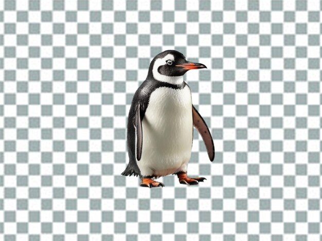 PSD pingouin royal ensemble réaliste avec avec poussin d'œufs et oiseaux adultes sur transparent