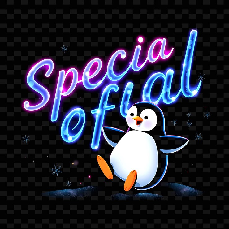 PSD un pingüino con un fondo azul que dice edición especial de interés especial
