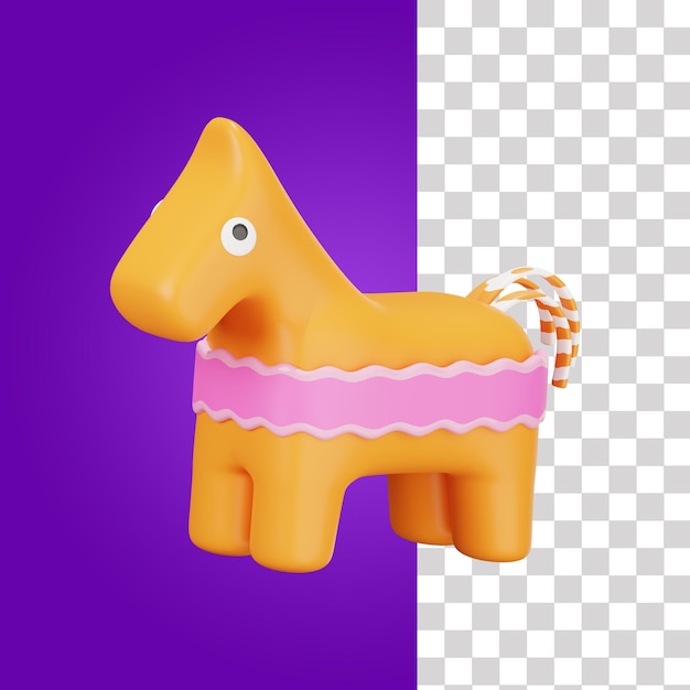 PSD pinhata ilustração 3d 1