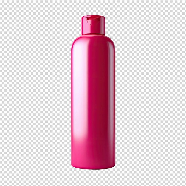 PSD a pink bottle of red spray is shown on a white background