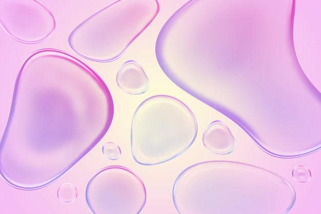 pink liquid bubble background