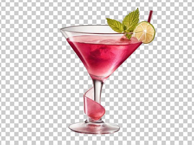 PSD pink martini cocktail in a bar