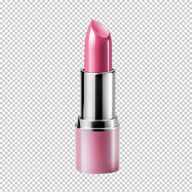 PSD a pink polish lipstick isolated on transparent background