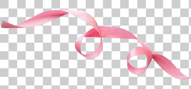 Pink Ribbon Swirl (rosafarbenes Wirbelband)