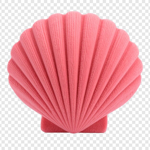 Pink scallop seashell design element