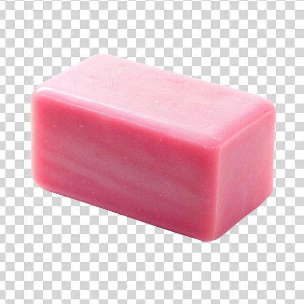 PSD a pink soap isolated on transparent background