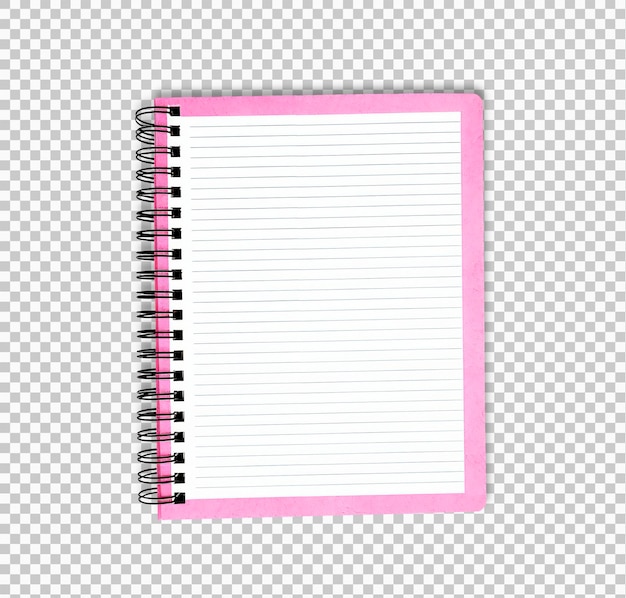 Pink Spiral Notebook with Lined Paper