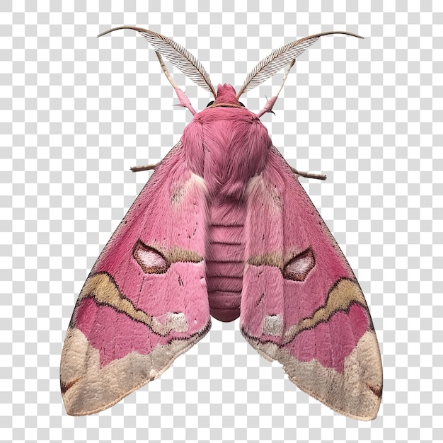 PSD pinker schmetterling isoliert auf durchsichtigem hintergrund png