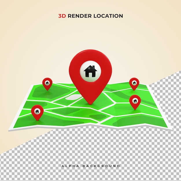 Pino de mapa 3d realista vermelho ponteiro de marcadores de gps ponteiro de localização ícone