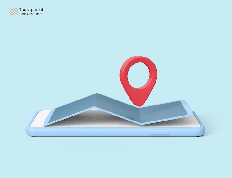 PSD pins de mapa 3d, gps, pontos de verificação de pinos de navegação. ilustrações de renderização 3d