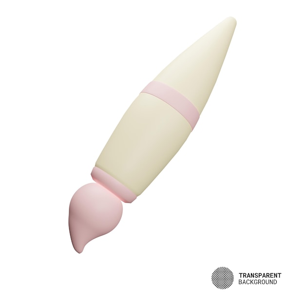 Pinsel 3D-Rendering