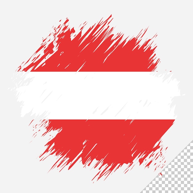 PSD pinsel flagge österreich transparenter hintergrund österreich pinsel aquarell flagge design vorlage element pn