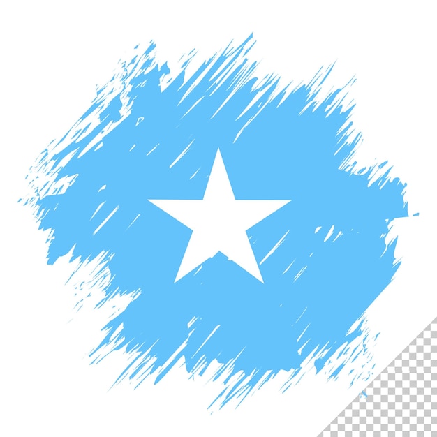 PSD pinsel flagge somalia transparenter hintergrund somalia pinsel aquarell flagge design vorlage element