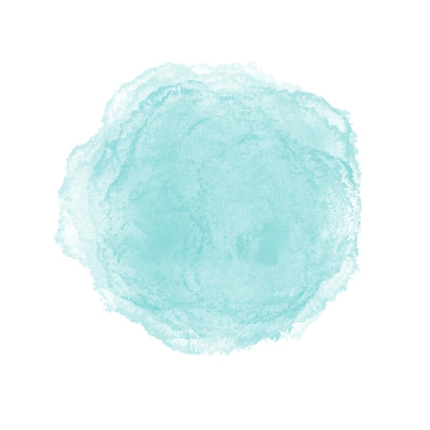 Pinselkreis mit hellblauem Fresko