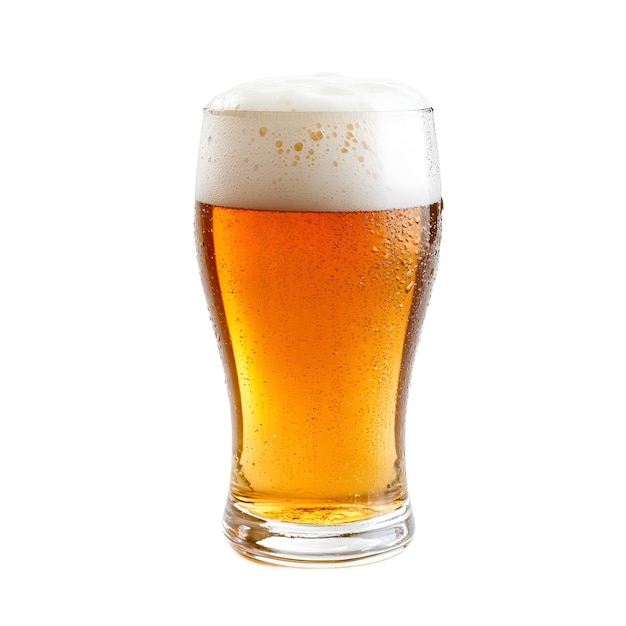 Pinta de cerveja refrescante