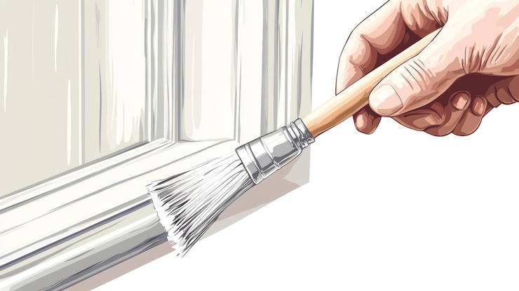 PSD pintar a mano el borde blanco con un pincel