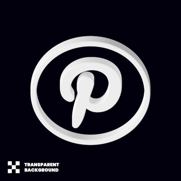 Pinterest social-media-symbol 3d