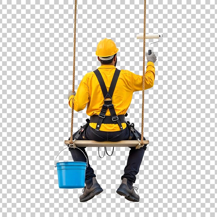 PSD el pintor en un columpio