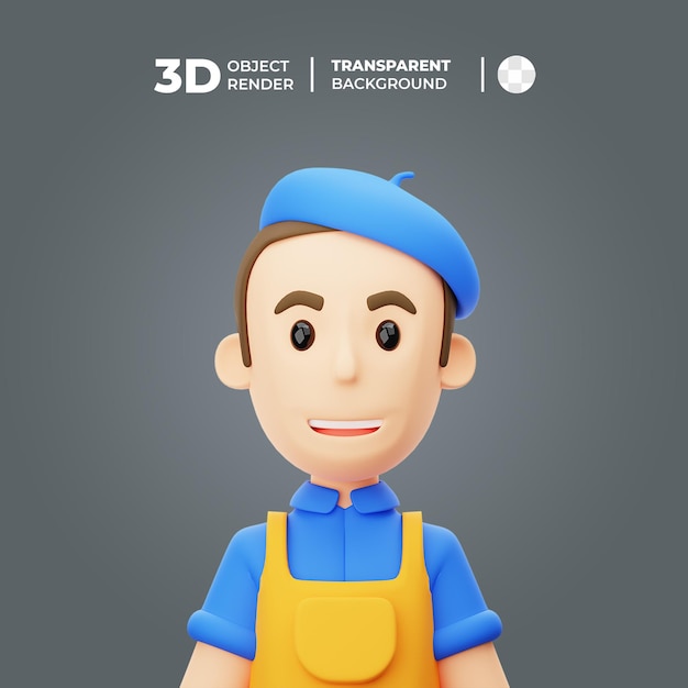 Pintor de artista de avatar 3D