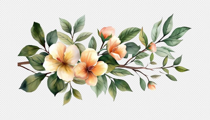 una pintura de un arreglo floral con flores