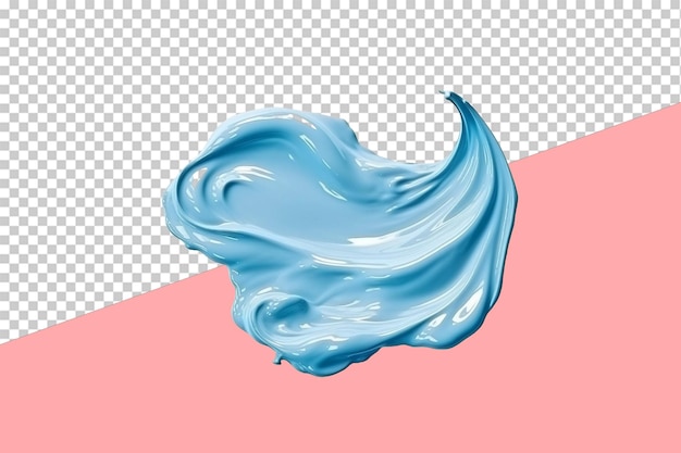 PSD pintura azul céu derramar objeto isolado fundo transparente