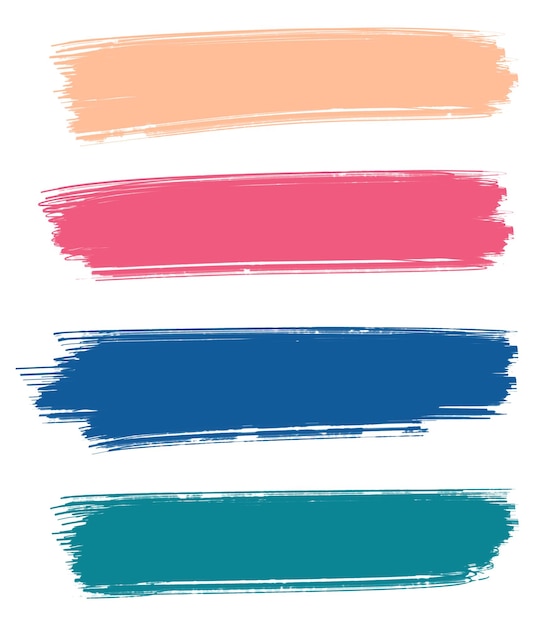 Pintura colorata con i pennelli