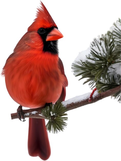 Una pintura colorida de un pájaro cardenal generada por la ia