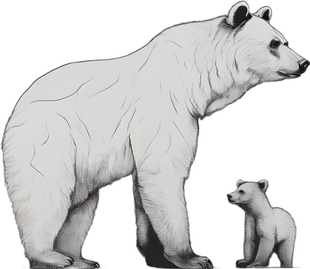 Pintura en primer plano de un oso feroz