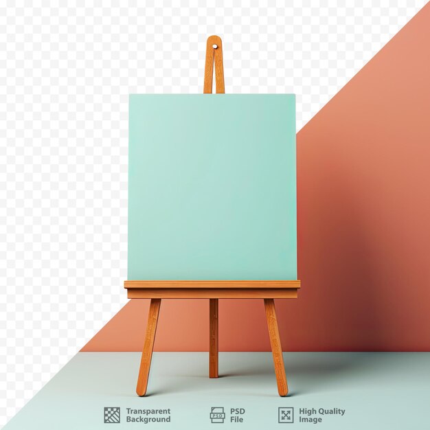 PSD una pintura de un tablero azul y verde con las palabras 